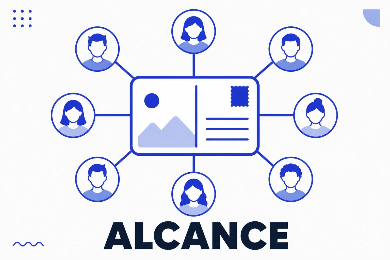 Ilustración del alcance en Instagram, con cuentas únicas alcanzadas por una publicación