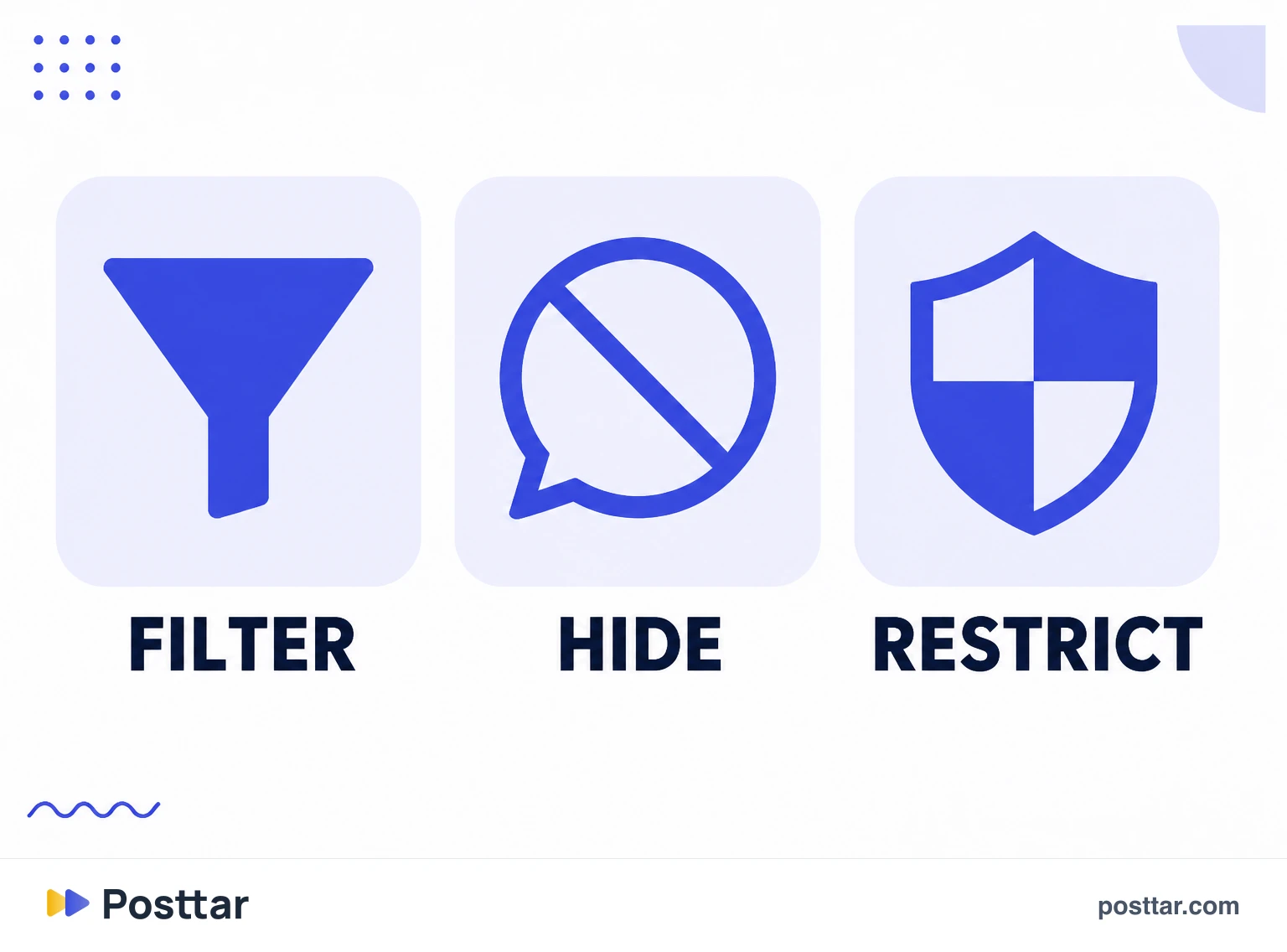 Native comment moderation tools