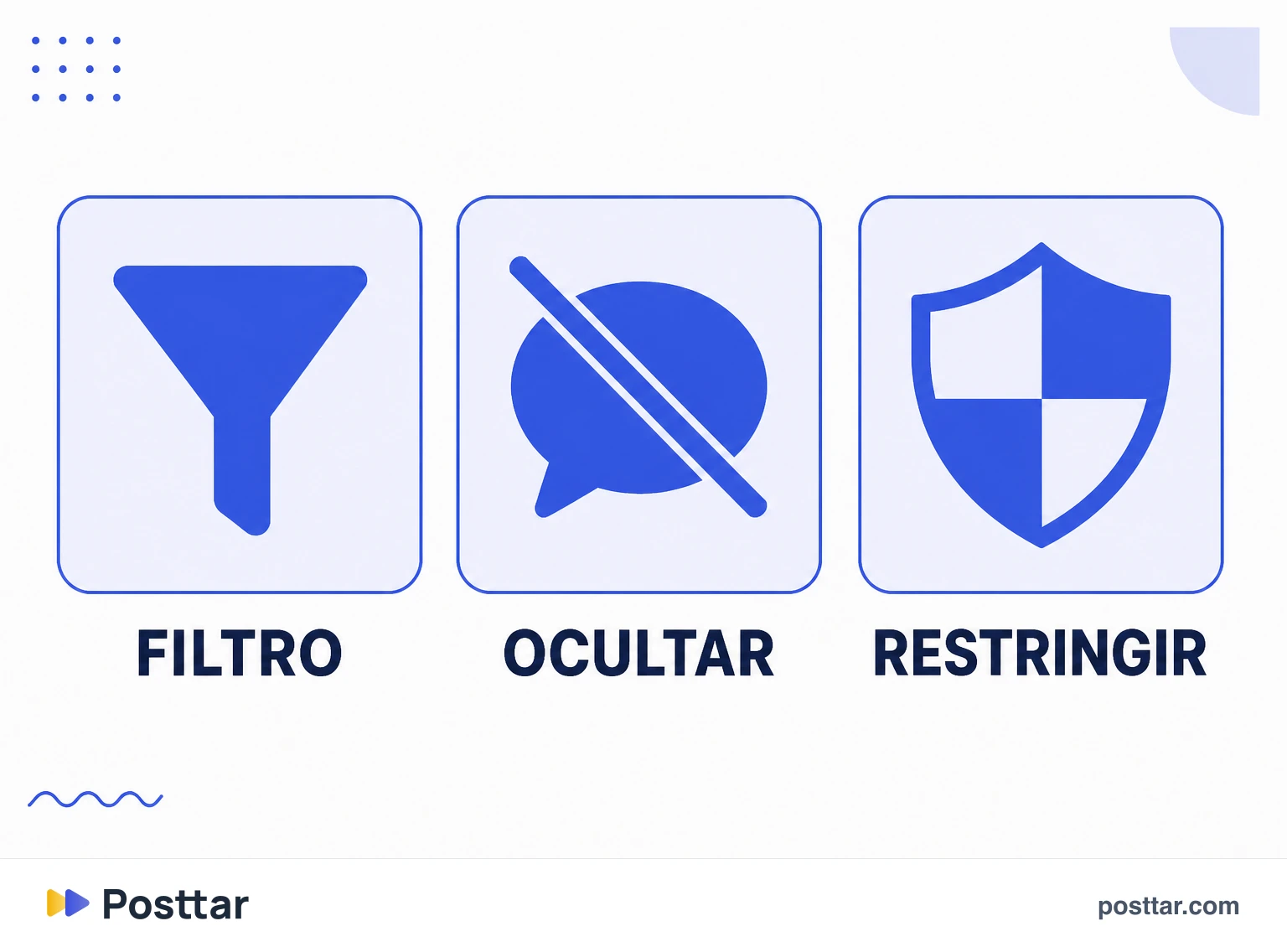 Herramientas nativas de moderación de comentarios