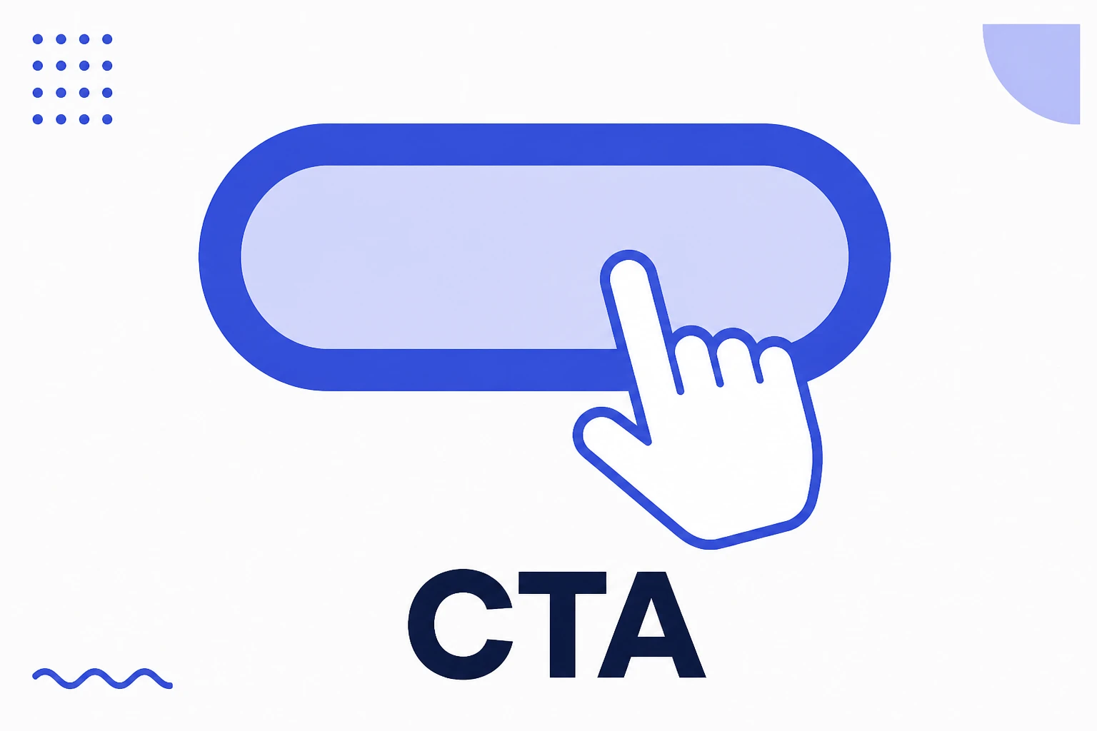 Illustration of a call to action with a highlighted button