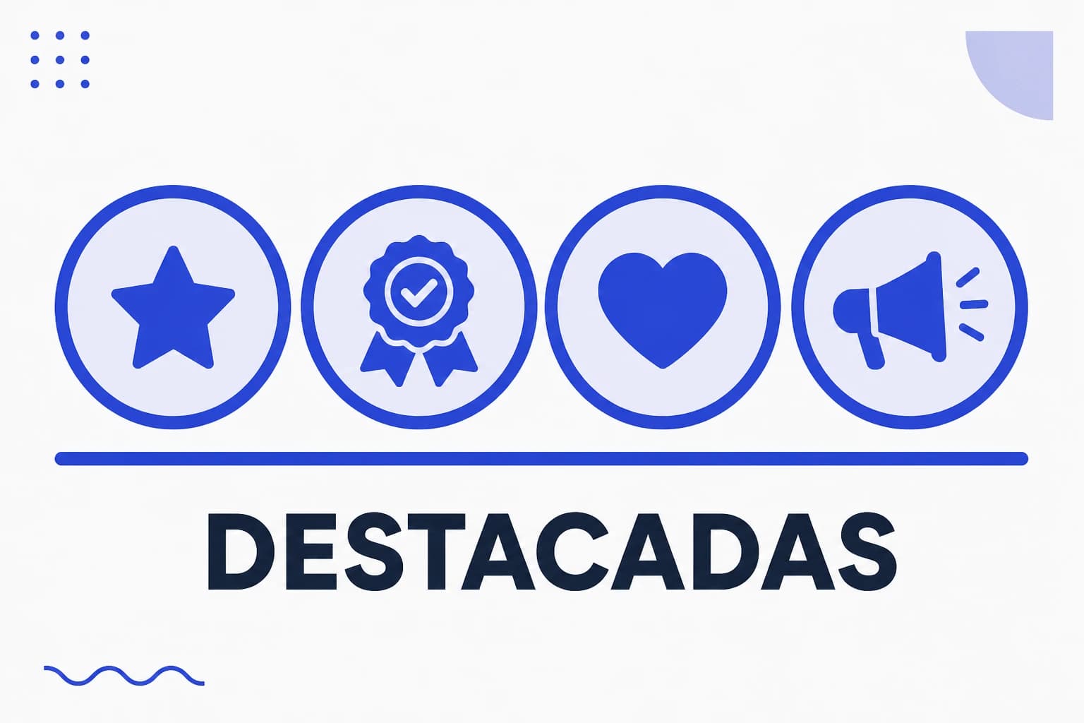 Ilustración de las destacadas de Instagram en círculos arriba del perfil
