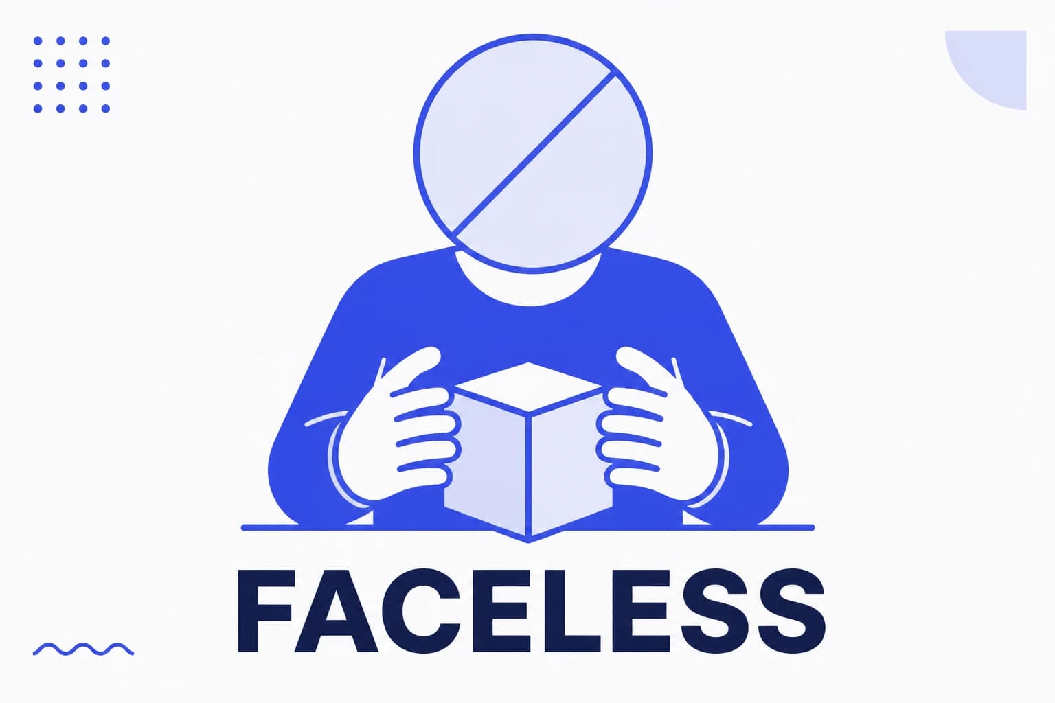 Illustration of faceless content with hands and screens