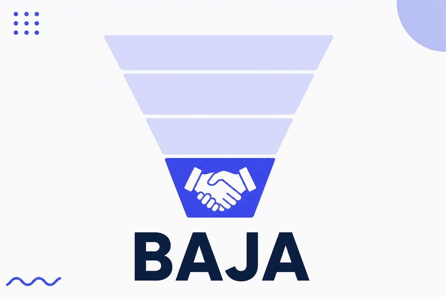 Ilustración de la parte baja del embudo con pocas personas decidiendo