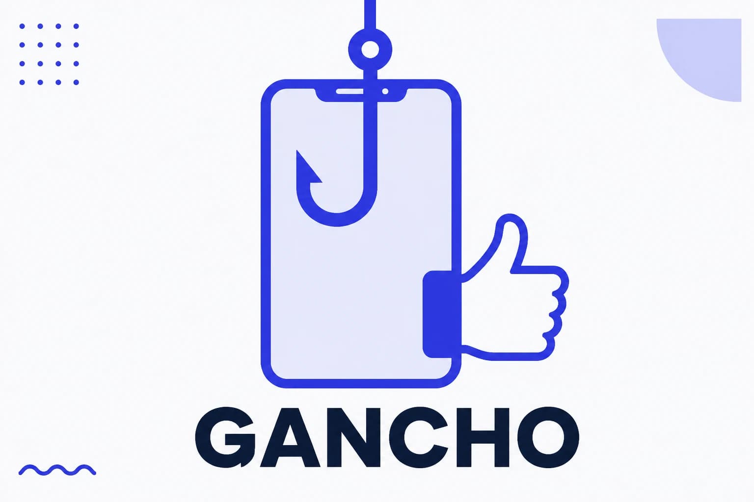 Ilustración de un gancho de contenido reteniendo la atención en los primeros segundos