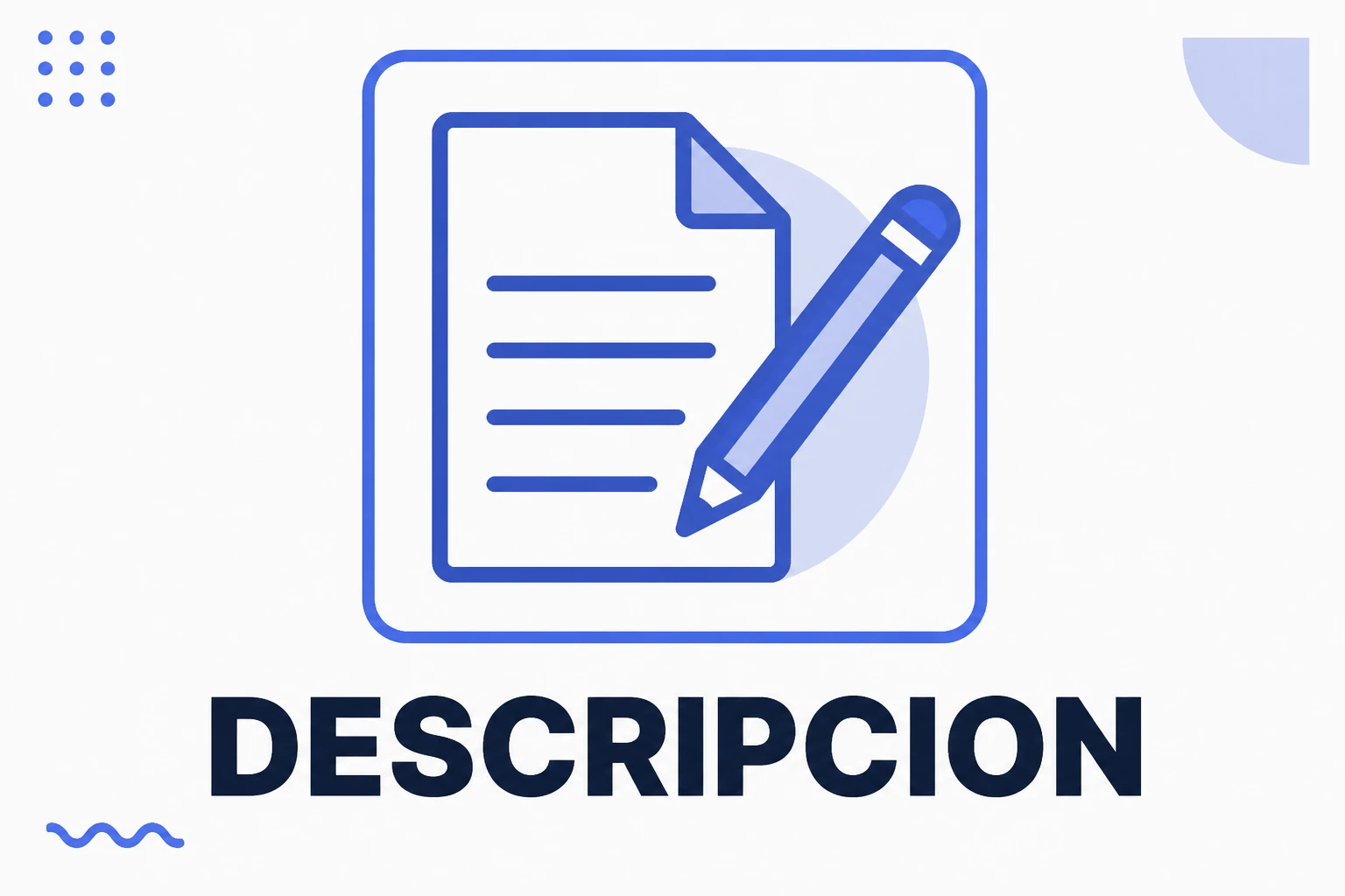 Ilustración de una descripción de Instagram con líneas de texto