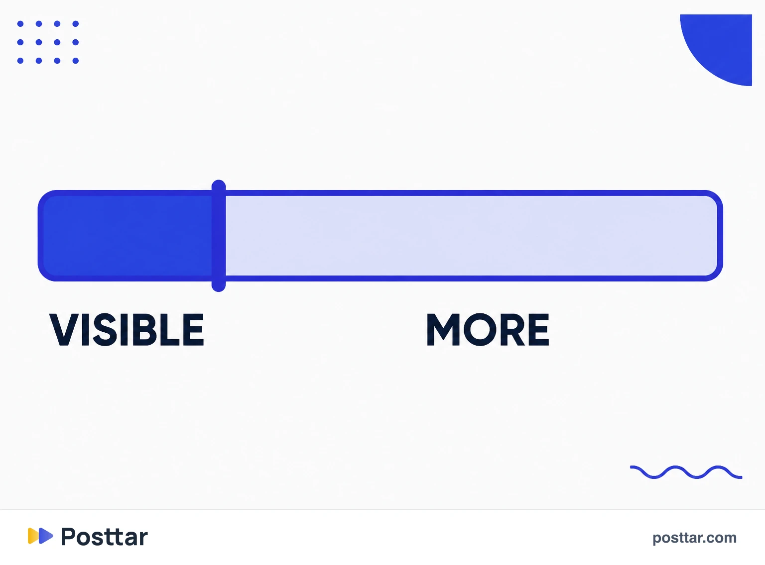 Infographic of the visible part of a caption before the more button
