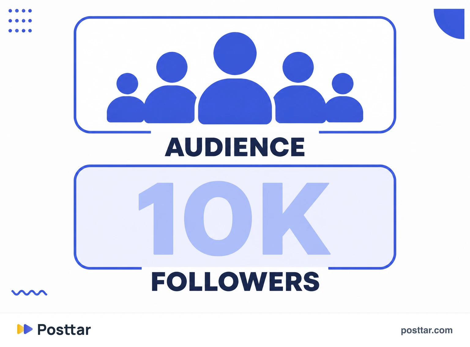 Audience presented before the follower total