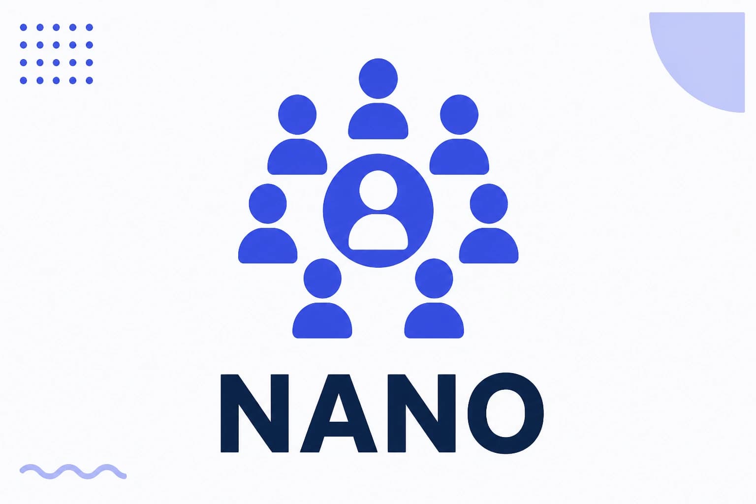 Illustration of a nano-influencer with a small close audience