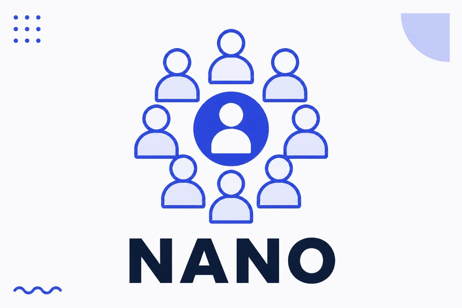Ilustración de un nano influencer con audiencia pequeña y cercana