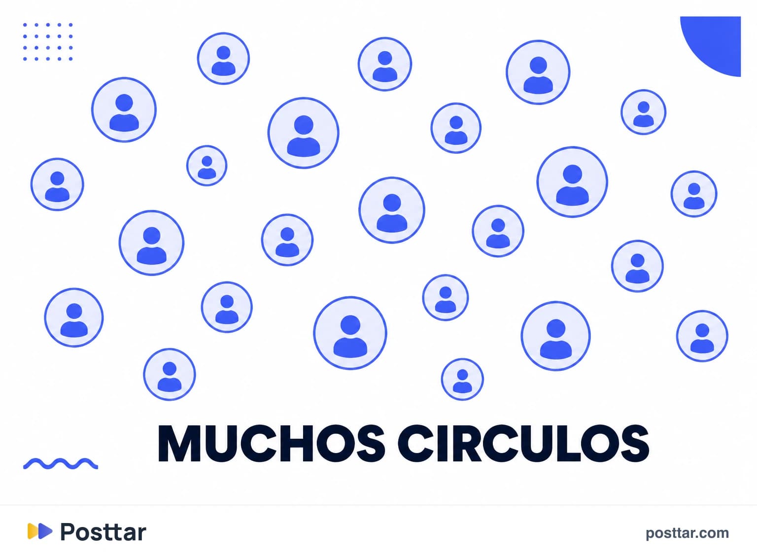 Campaña con muchos creadores nano en círculos distintos