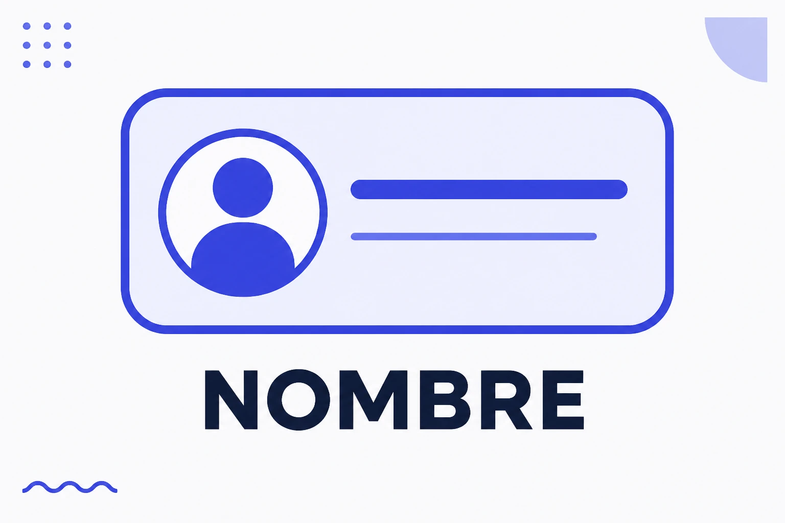 Ilustración del nombre visible arriba de un perfil de Instagram