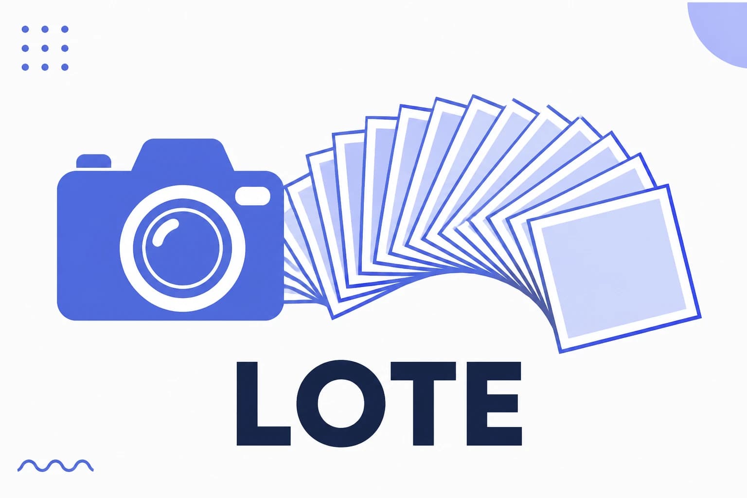 Ilustración de producción por lotes con varias piezas en una sesión