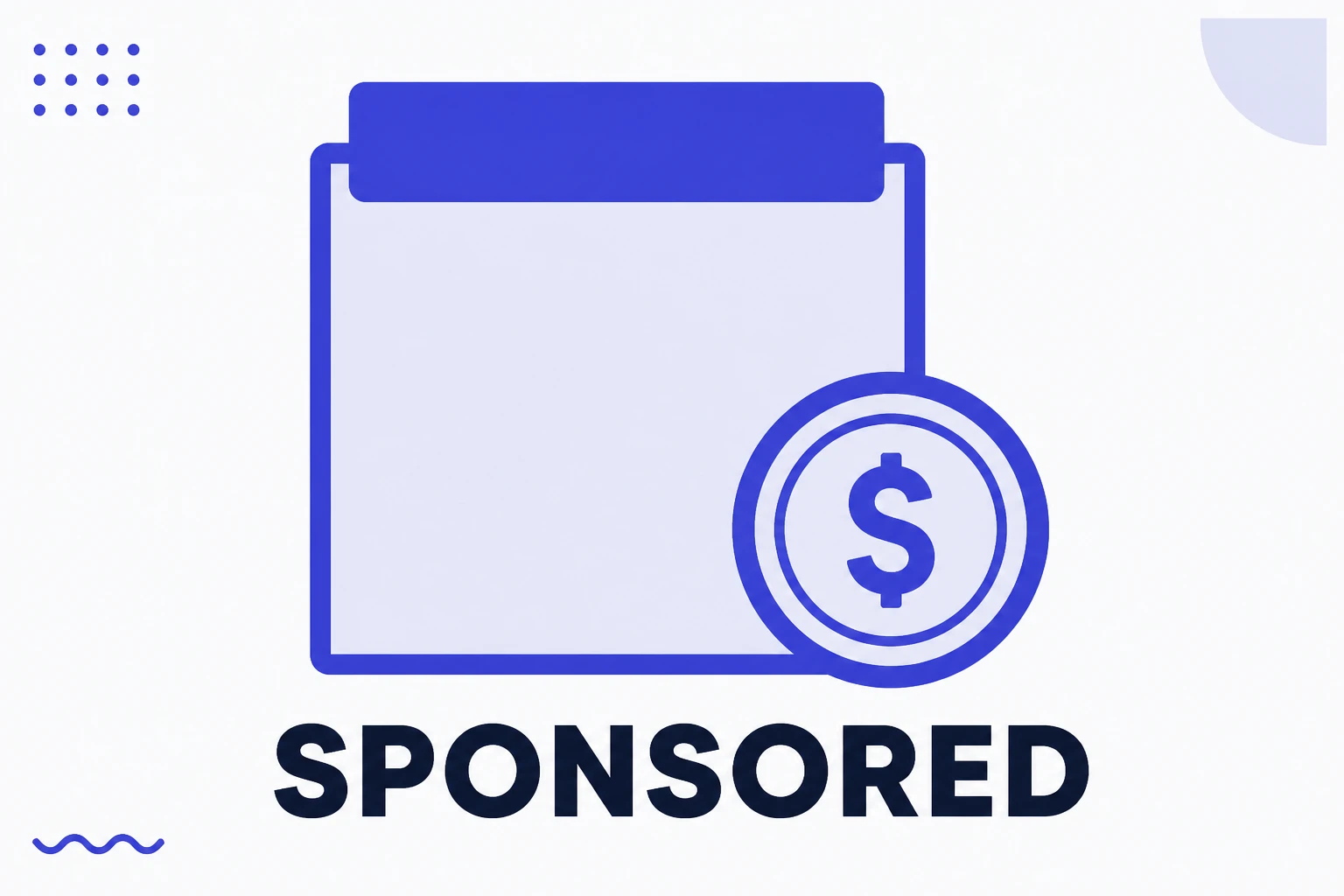 Illustration of a sponsored post with an advertising label