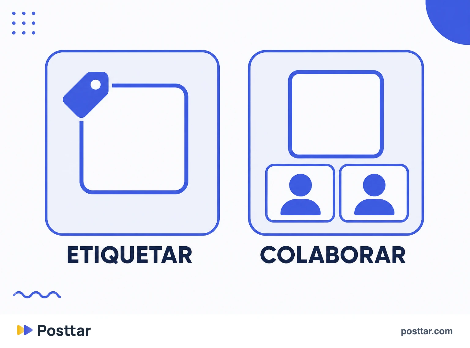 Diferencia entre etiquetar a alguien e invitar colaborador
