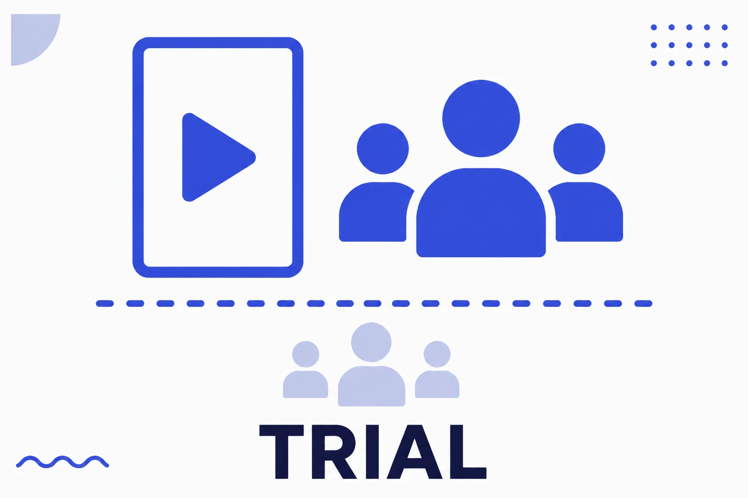 Illustration of trial reels, with a video going only to a new audience
