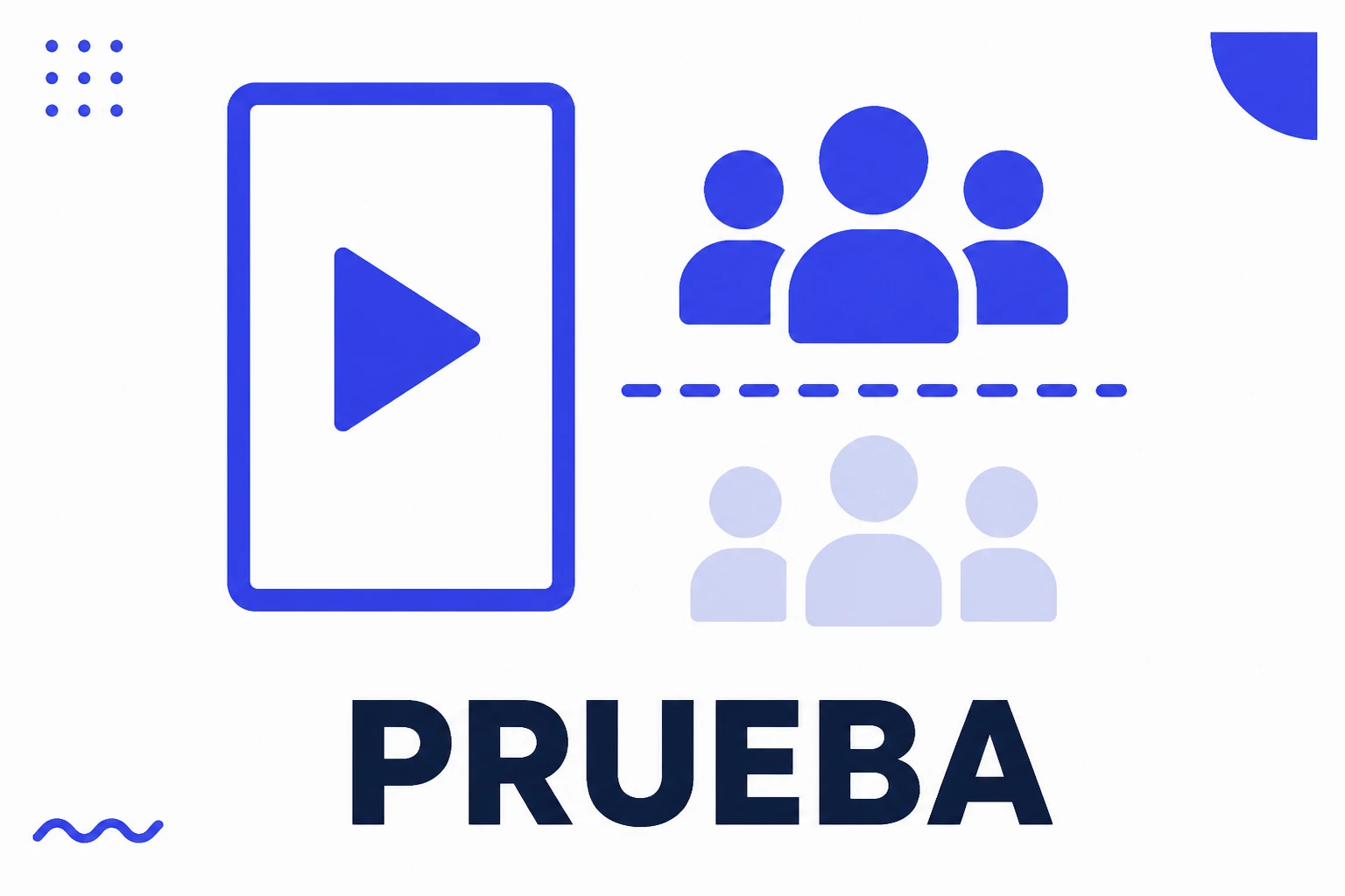 Ilustración de Reels de prueba, con un vídeo yendo solo a público nuevo