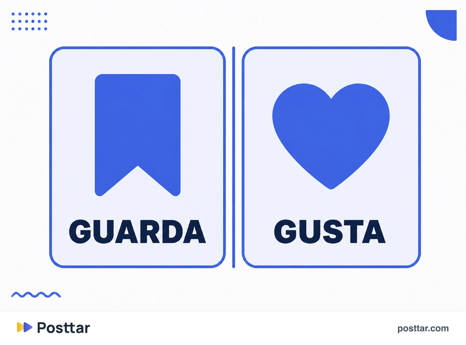 Comparación entre contenido guardado y contenido con me gusta