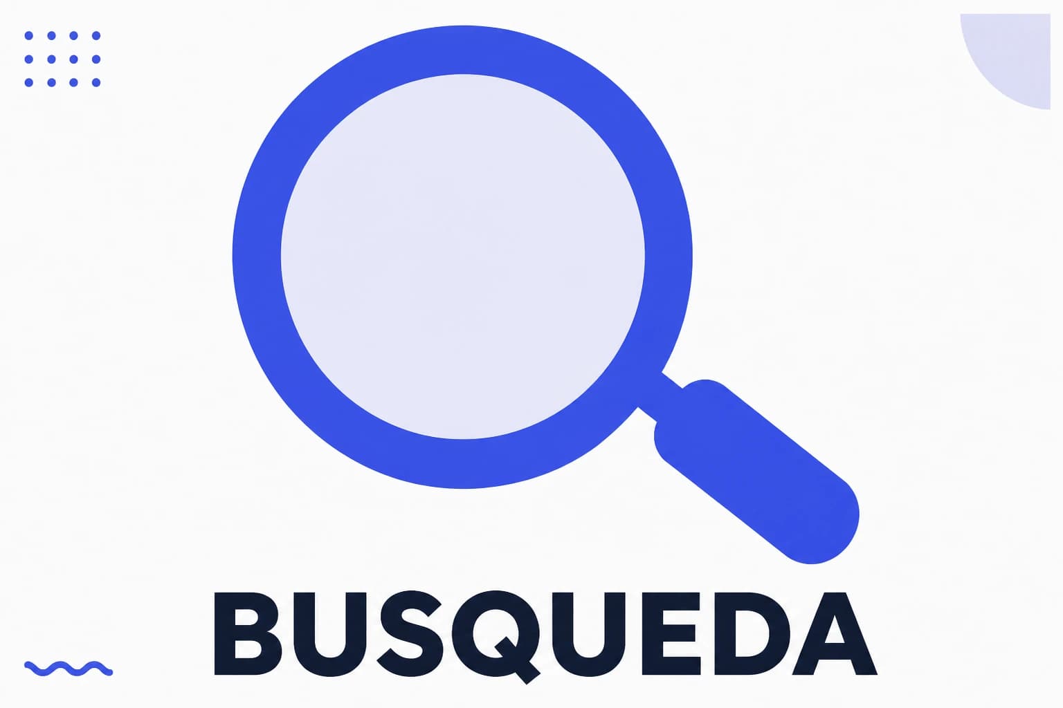 Ilustración de búsqueda dentro de Instagram con una lupa