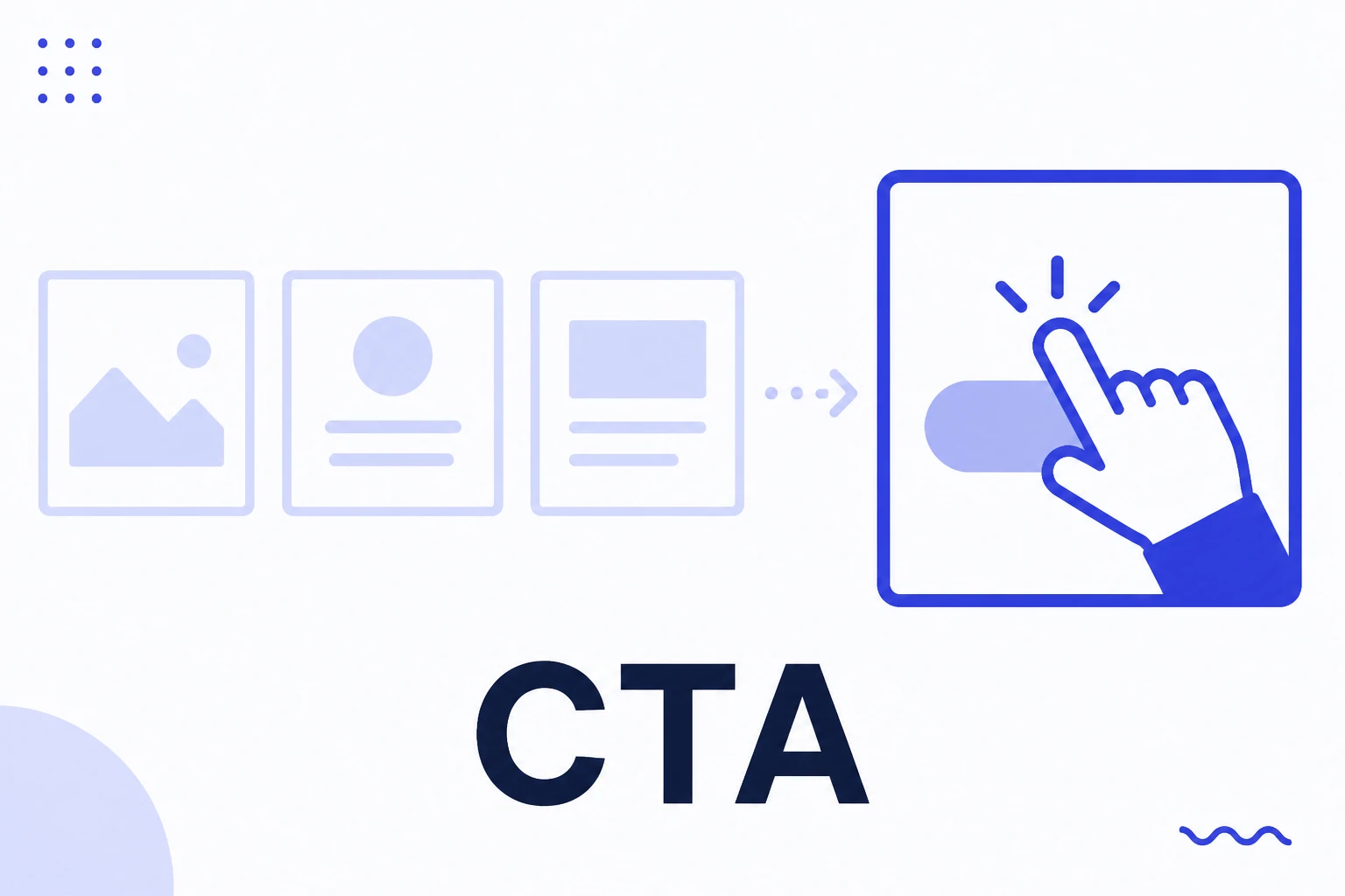 Illustration of the last carousel slide with a call to action
