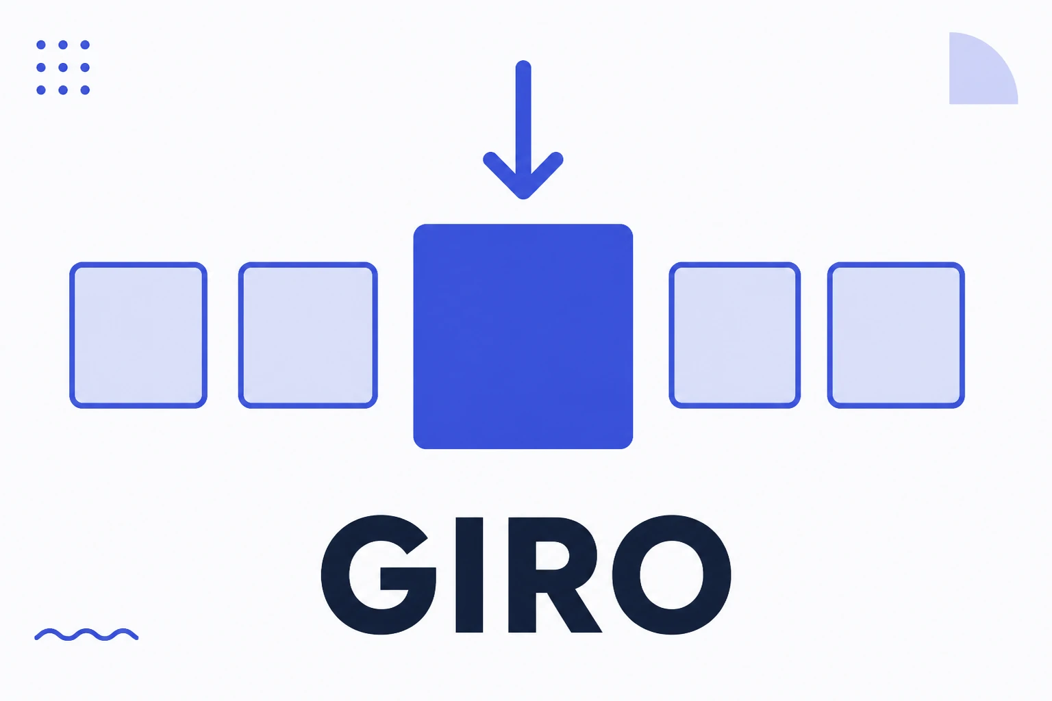 Ilustración de una diapositiva de giro en medio de un carrusel
