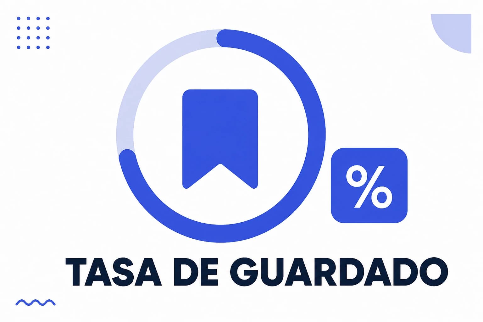 Ilustración de la tasa de guardado, con la porción que archivó el contenido