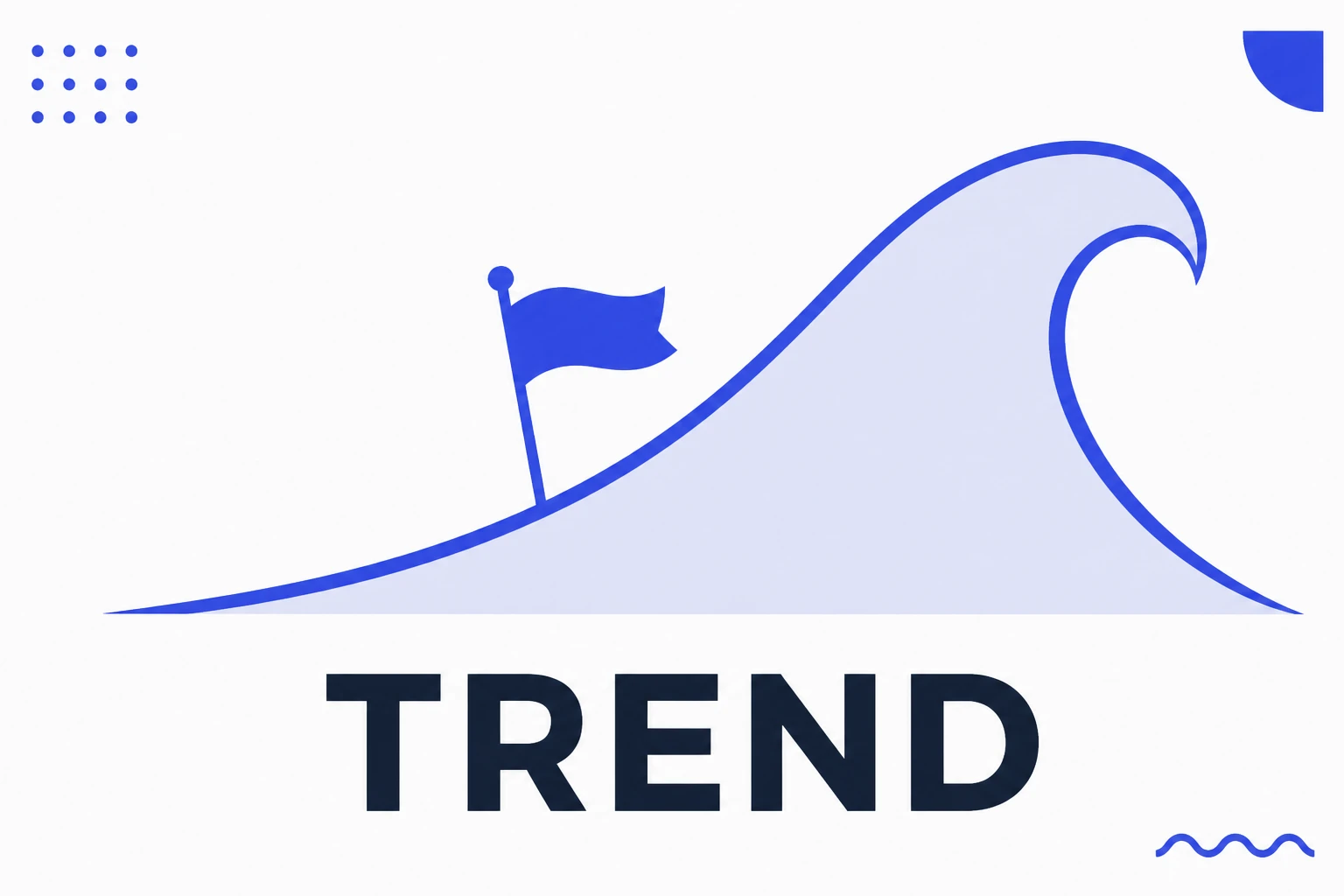 Illustration of trendjacking, a brand riding a wave