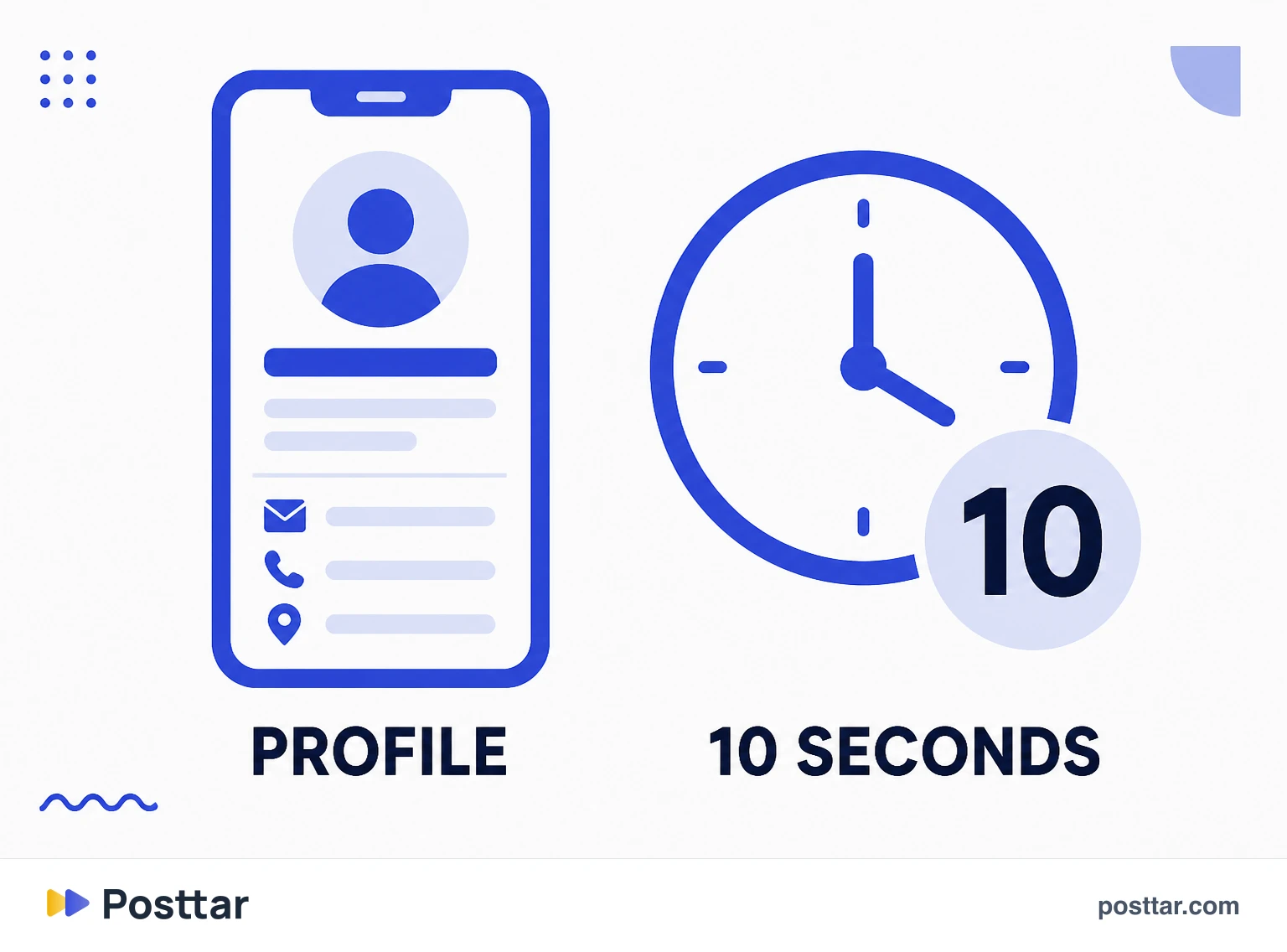 A profile seen for ten seconds by someone arriving from outside